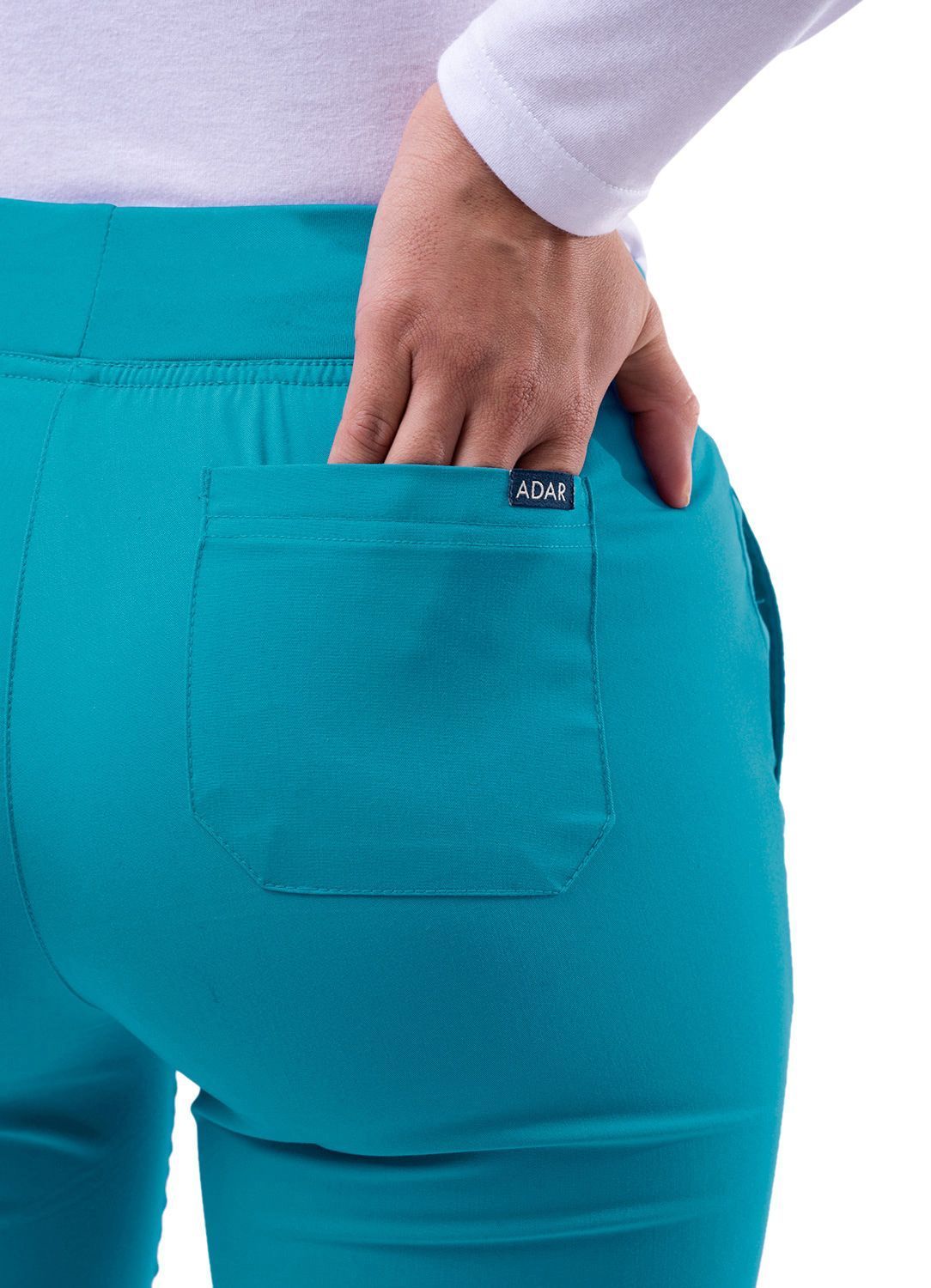 Adar 3100P Pop-Stretch Women's Multi Pocket Petite Pants