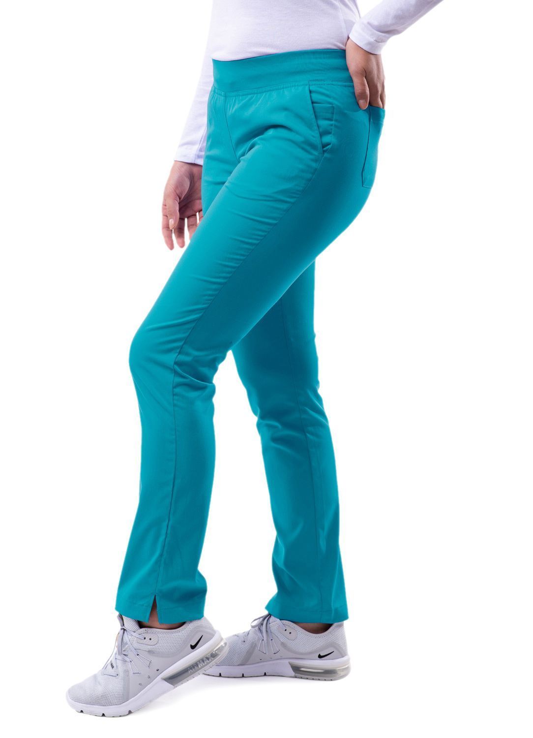 Womens Pant Yoga Pant with 9 Pockets – Petite (93002P) – A Plus Medical  Scrubs